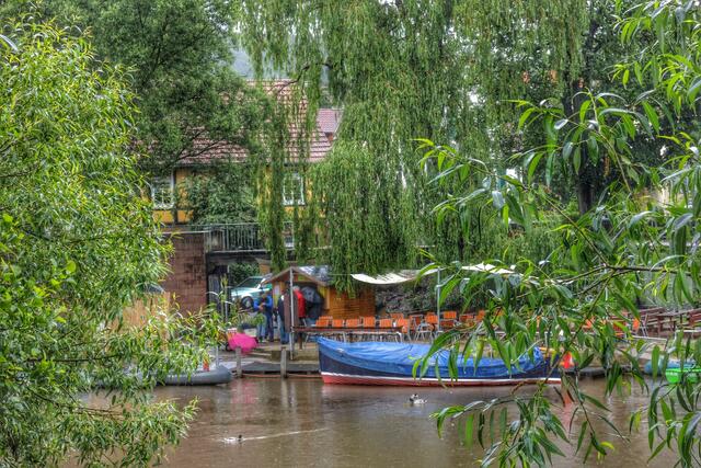 Marburger Hafenfest - Die Flotte liegt wegen Regenwetter noch vor Anker. | Foto: KDH / SDS Marburg