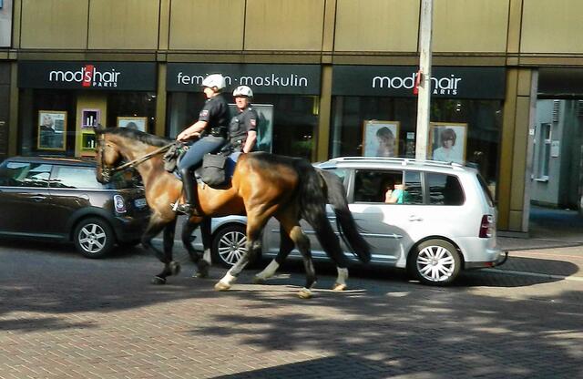 Bei uns ist die Polizei beritten