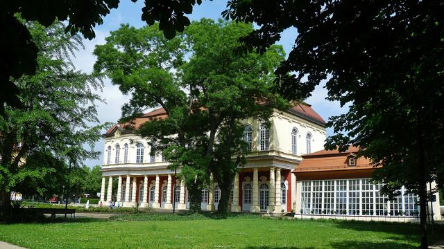 Schlossgarten mit Schlossgartensalon Merseburg - am 2.6.2014 !