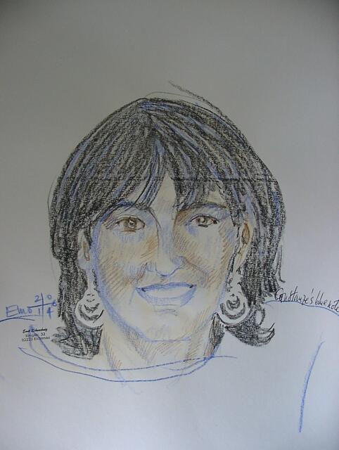 Constanze Seemann in s/w