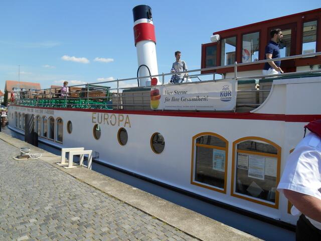 Mecklenburger Seenplatte. (Unser Rundreiseschiff.)