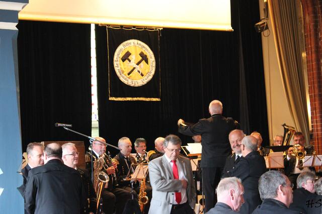 musikalische Begrüßung durch die Bergkapelle der MIRBAG des Helmstedter Reviers