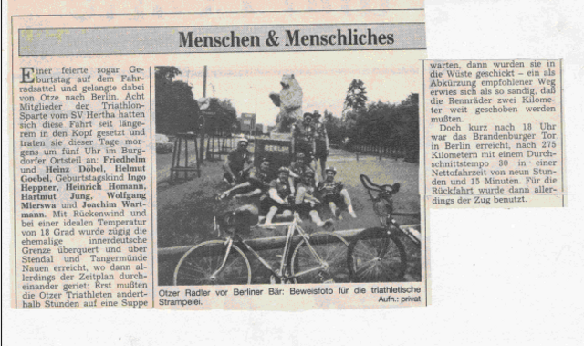 Das war die Zeitungsmeldung in der damaligen Ausgabe vom Anzeiger für Burgdorf und Lehrte