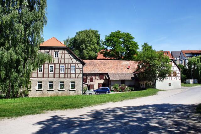 Blick auf den Mühlenhof