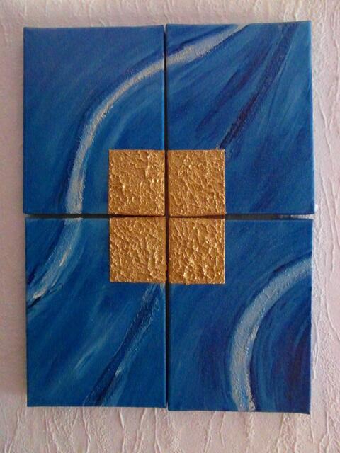 Malerei auf erhöhter Leinwand