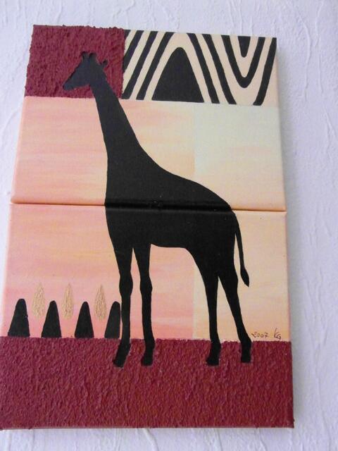 Malerei auf erhöhter Leinwand