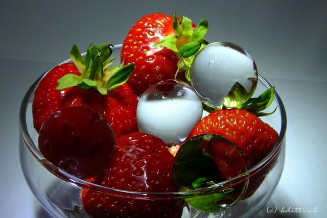 Unsere Wasserkugeln mach sich sehr gut....