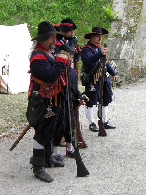 Kacper, Piotr und Marcin vom Regiment KRÓLA JEGO MOŚCI