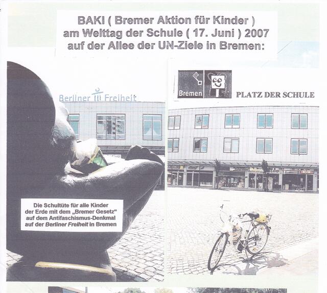 17. Juni 2007: Bremer Aktion für Kinder (BAKI) auf dem Bremer "Platz der Schule"