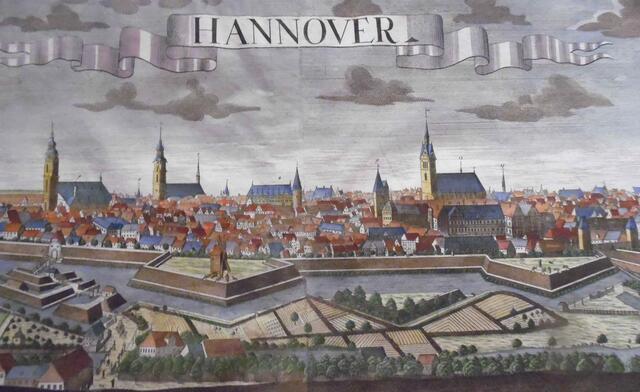 Ein anderer Familienzweig der Welfen, die durch Erbteilung zersplittert waren, regierte in Hannover. Dabei handelte es sich um die Residenz des Fürstentums Calenberg-Göttingen und Grubenhagen. (Historisches Museum/Hannover)