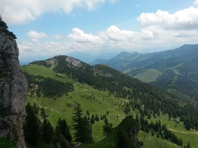 Blick vom Aussichtsplateau am Wendelstein