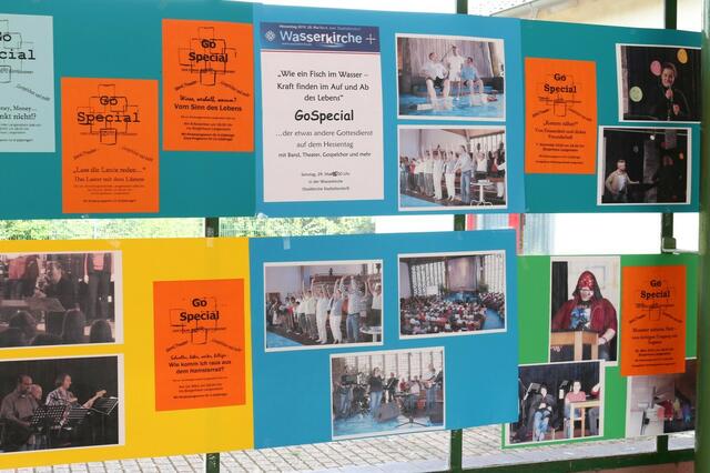 Ausstellung mit Höhepunkten aus der 10-jährigen Geschichte des GoSpecial, das auch auf dem Hessentag in Stadtallendorf (2010) in der zur "Wasserkirche" umgebauten Stadtkirche ein begeistertes Publikum fand.