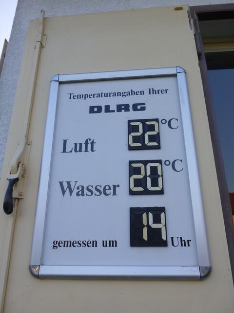 Die Temperaturwerte vom 21. Juni 2014 14.00 Uhr