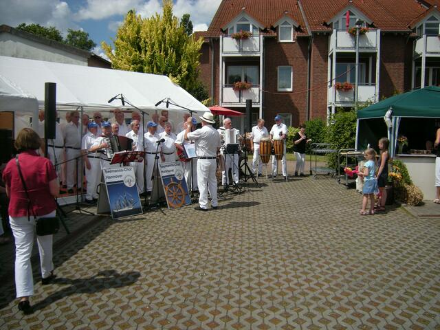 Seit vielen Jahren spielt und singt hier dieser Chor.
