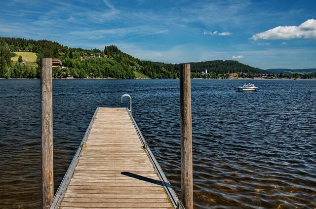 Der Titisee, 3. und letzter See,  weiter über Hinterzarten un den Rinken nach Freiburg