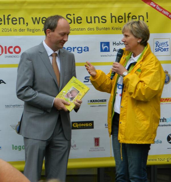 Bürgermeister Feigl und Frau Christiane Eichenhofer
