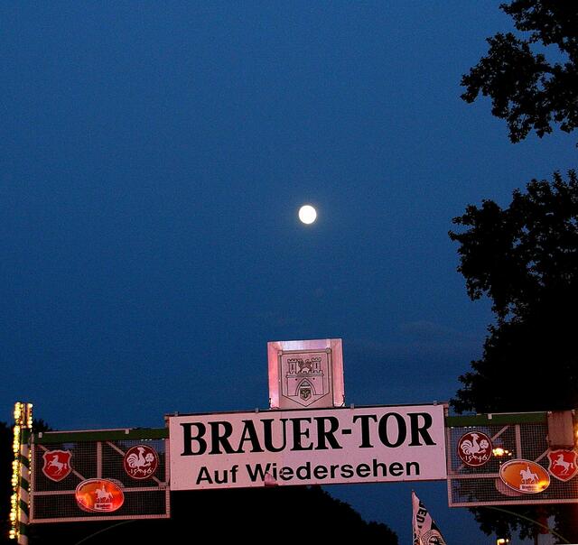 Der Abendrungang begann bei Vollmond