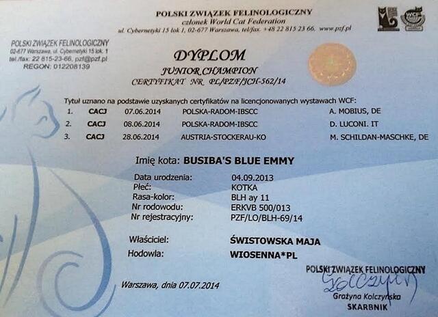 Emmy*s Titel-da kommt schon etwas Stolz auf !