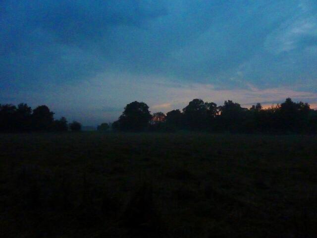 Es wird Nacht.