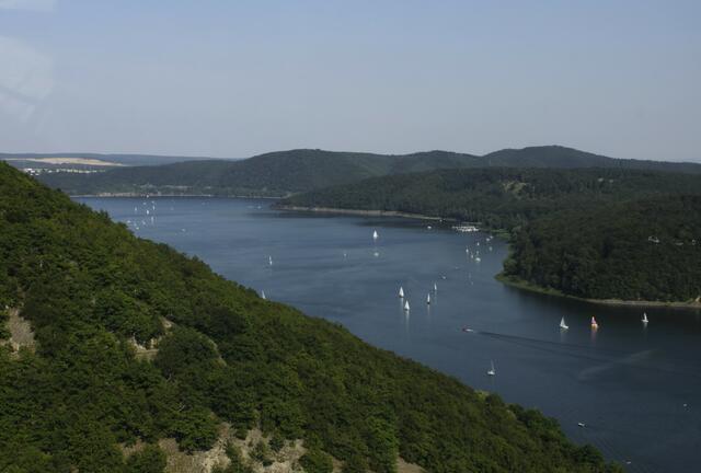 Der Flug ging zunächst nach links in Richtung Bericher Stein.