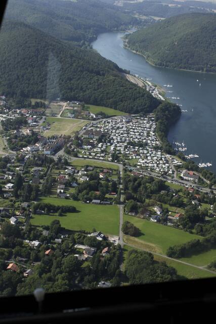 Campingplatz auf der Halbinsel Scheid