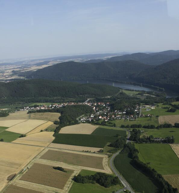 Schön mit den Getreidefeldern