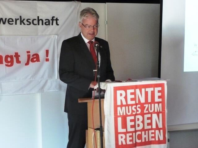 Bürgermeister: Klaus Sidortschuk beim Grußwort