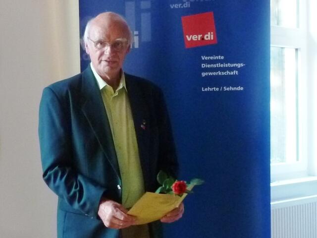 Jubilar: Fritz Pommeranz (60 Jahre in der Gewerkschaft)