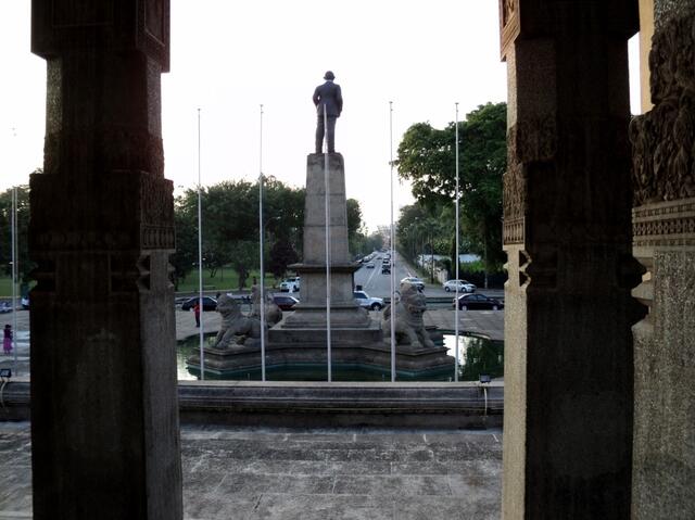 Blick aus der Unabhängigkeitshalle