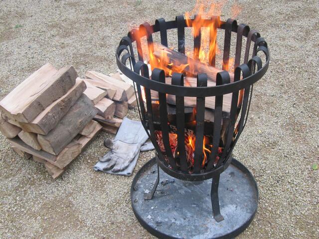 Der Feuerkorb.