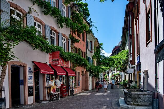 Gasse in der Freiburger Altstadt