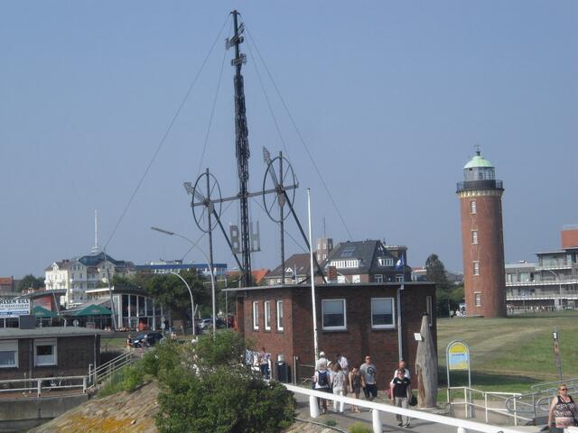 Blick von der "Alten Liebe" auf Cuxhaven