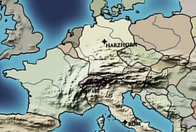 Lage des Schlachtfeldes in Europa