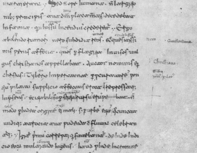 Antike Schriftquelle um 1000