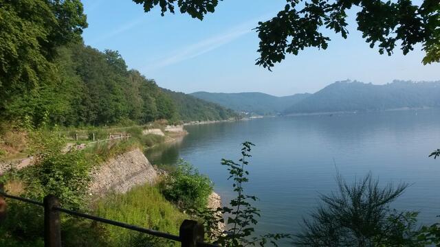 August - unterwegs auf dem Radweg um den Edersee