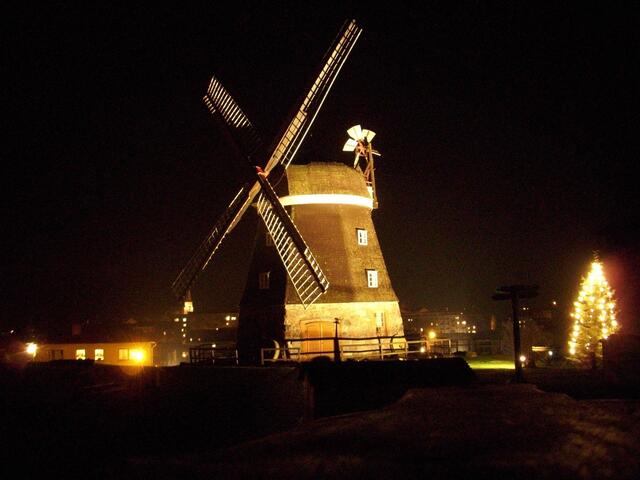 weihnachtliche Stimmung bei der Ehlert´schen Windmühle in Woldegk