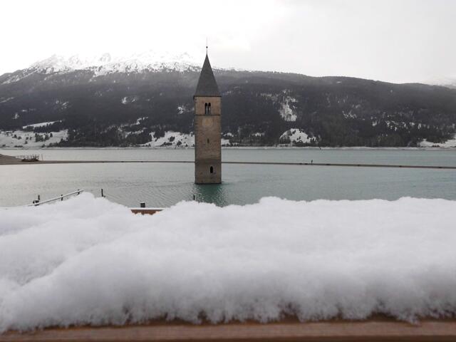 Winter am Reschenpass (Südtirol)