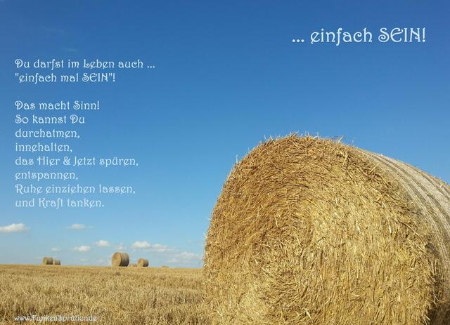 Einfach sein!