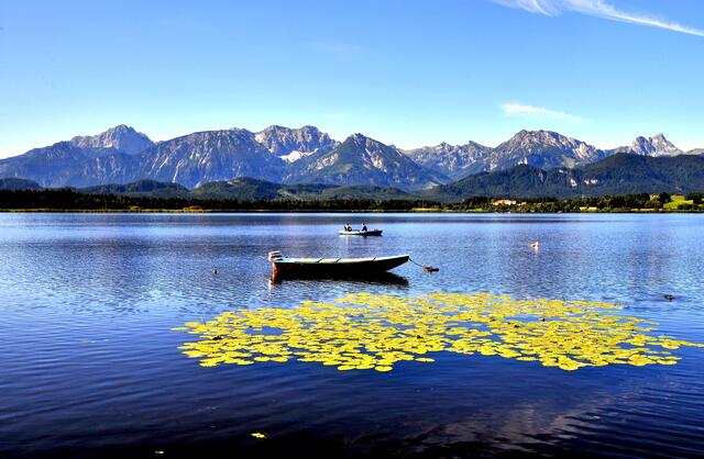 Hopfensee in blau