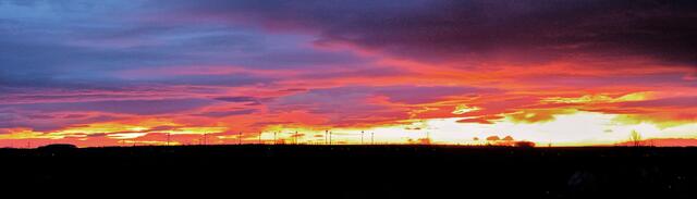 Morgenrot von Rethen aus gesehen