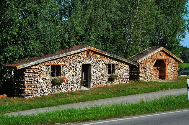 die etwas andere Art Holz zu lagern!