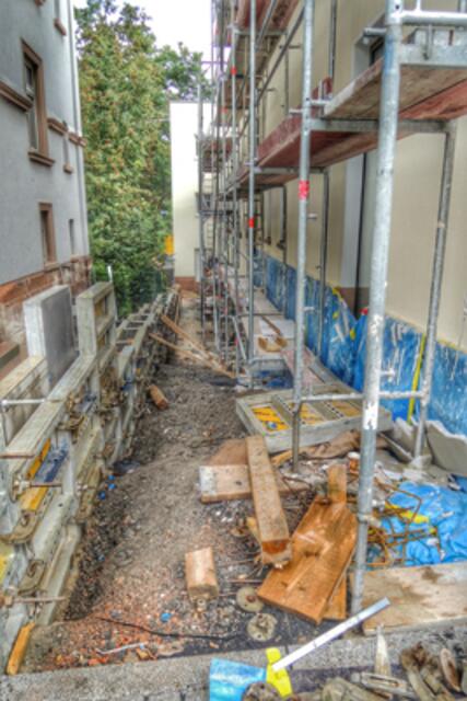 Bahnhofsvorplatz Marburg / Lahn - Großbaustelle vor dem Hauptbahnhof am 14.08.2014. | Foto: KDH / SDS Marburg