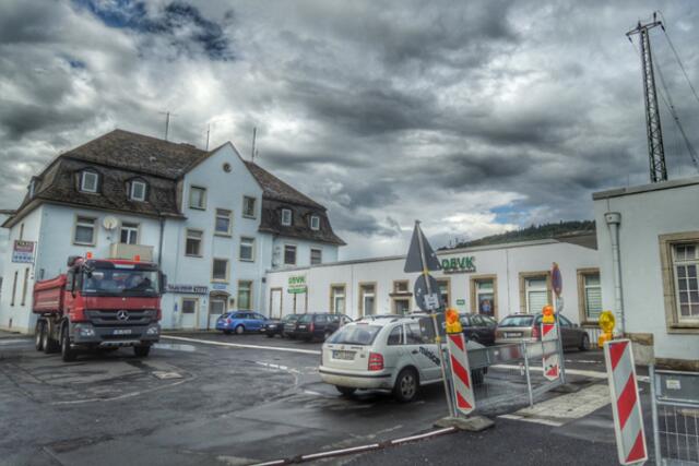 Bahnhofsvorplatz Marburg / Lahn - Großbaustelle vor dem Hauptbahnhof am 14.08.2014. | Foto: KDH / SDS Marburg