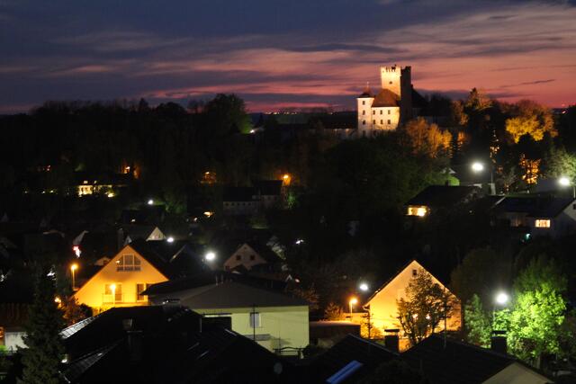 Reisensburg bei Nacht