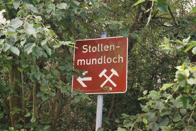 Hinweis auf Bergbau aus der Vergangenheit