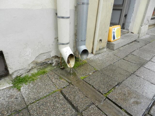 Alle Dachrinnen sehen so aus.