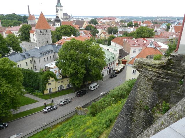 ..auf die Stadt.