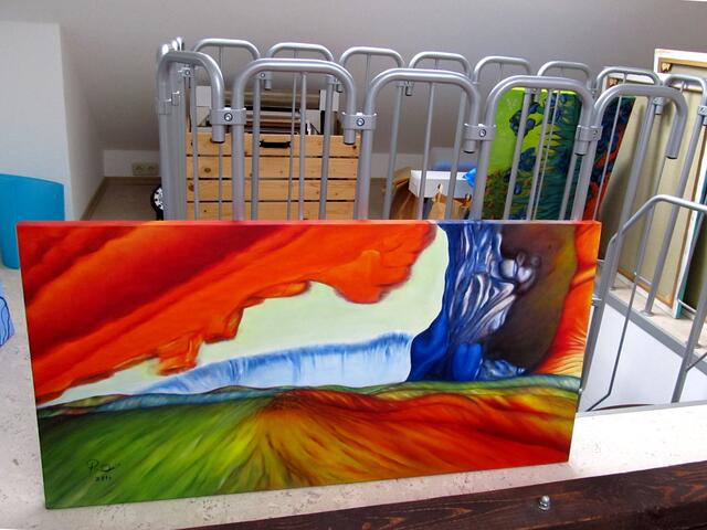 Im Atelier. "Erschaffung"
