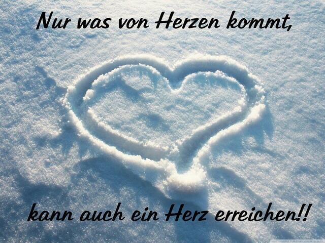 Schönes Herz im Januar