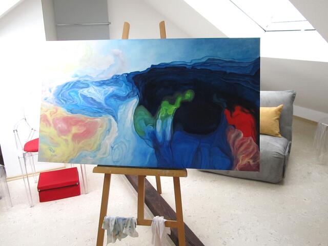 Im Atelier.
